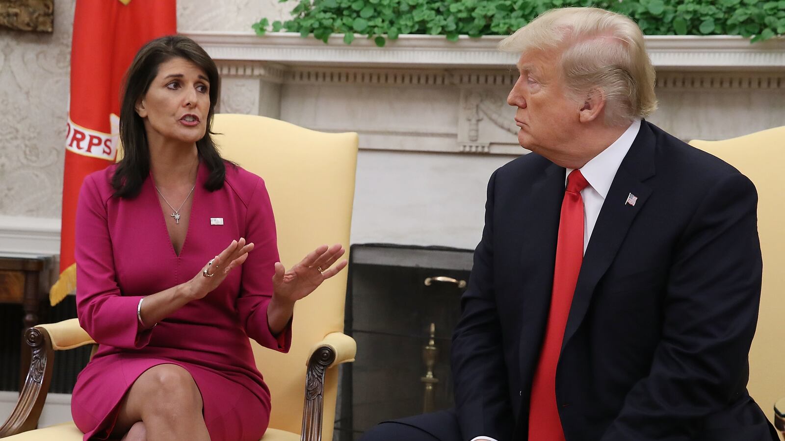Donald Trump and Nikki Haley