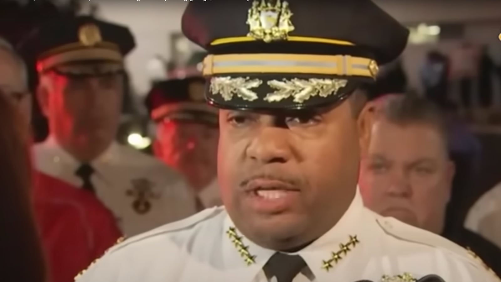 Interim Philadelphia Police Commissioner John Stanford speaks about officers being shot at Philadelphia International Airport.