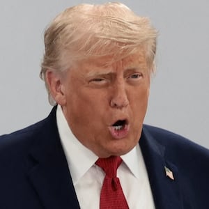U.S. President Donald Trump attends a working session with G7 leaders and outreach partners on promoting economic growth during the G7 Summit in Evian-les-Bains, France, June 17, 2026. REUTERS/Evelyn Hockstein