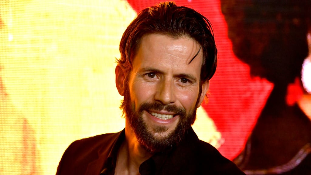 Christian Klepser, aka Christian Oliver, attends the premiere of Amazon Prime Video’s “Hunters” at DGA Theater on Feb. 19, 2020, in Los Angeles, California.