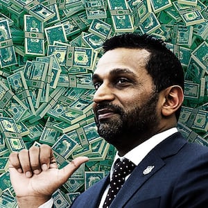 Kash Patel brags about saving the FBI money.