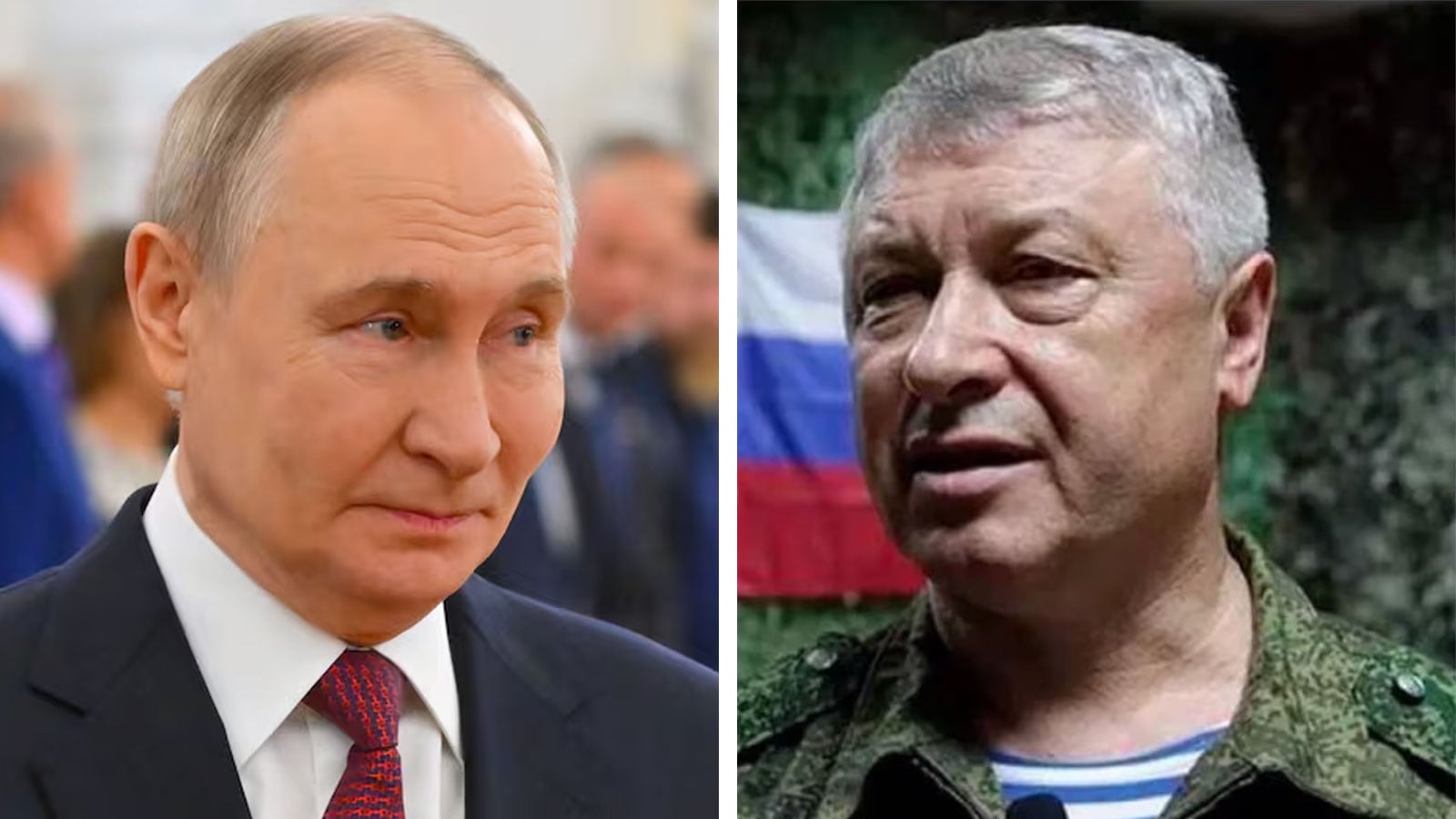 Vladimir Putin and Lt. General Vladimir Alexeyev