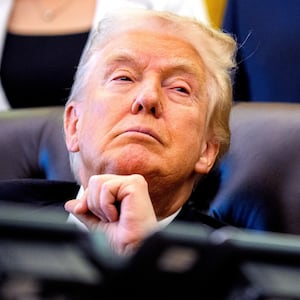 President Donald Trump appears at an event on lowering drug prices in the Oval Office at the White House on November 06, 2025 in Washington, DC.