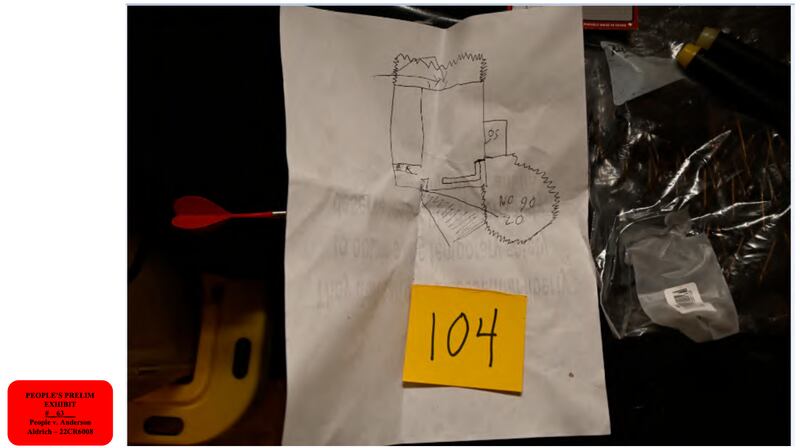 Hand-drawn map of Club Q