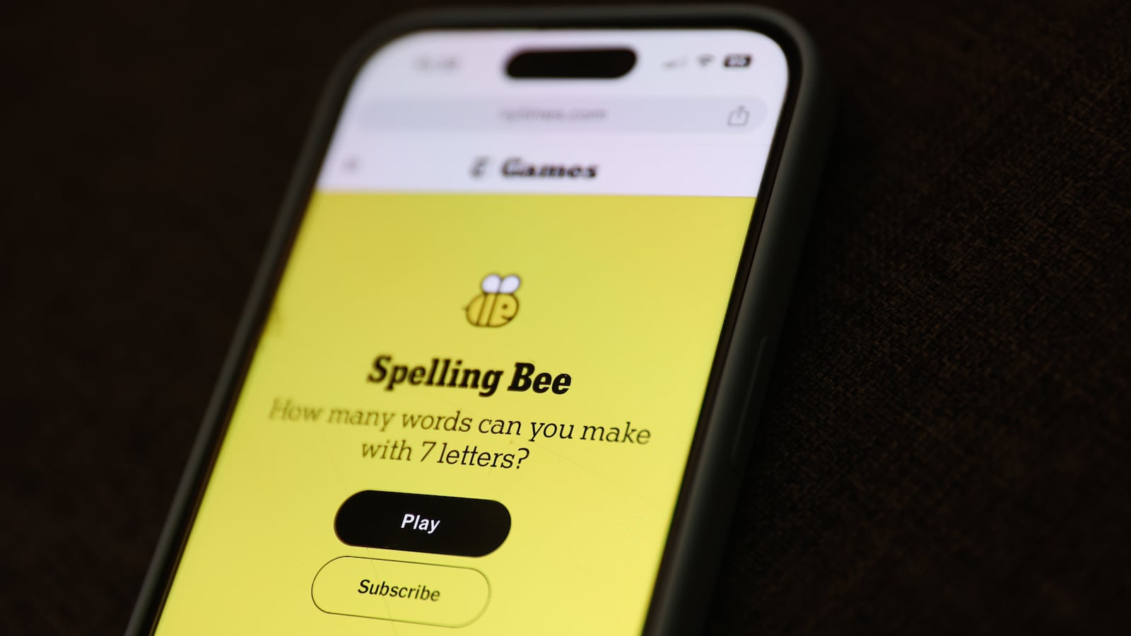 The New York Times Game Spelling Bee had a mistake May 14.
