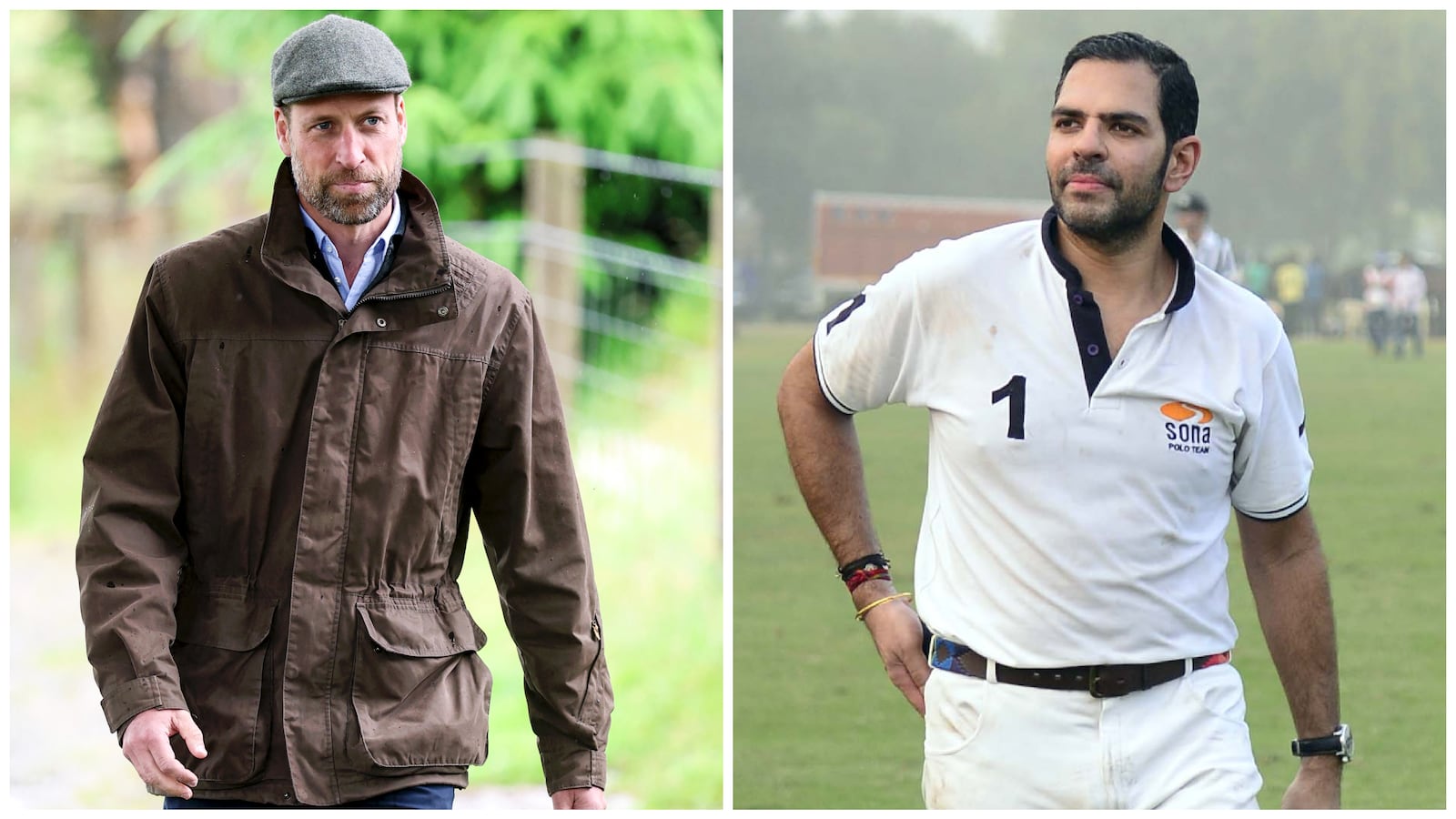 Prince William and Sunjay Kapur.