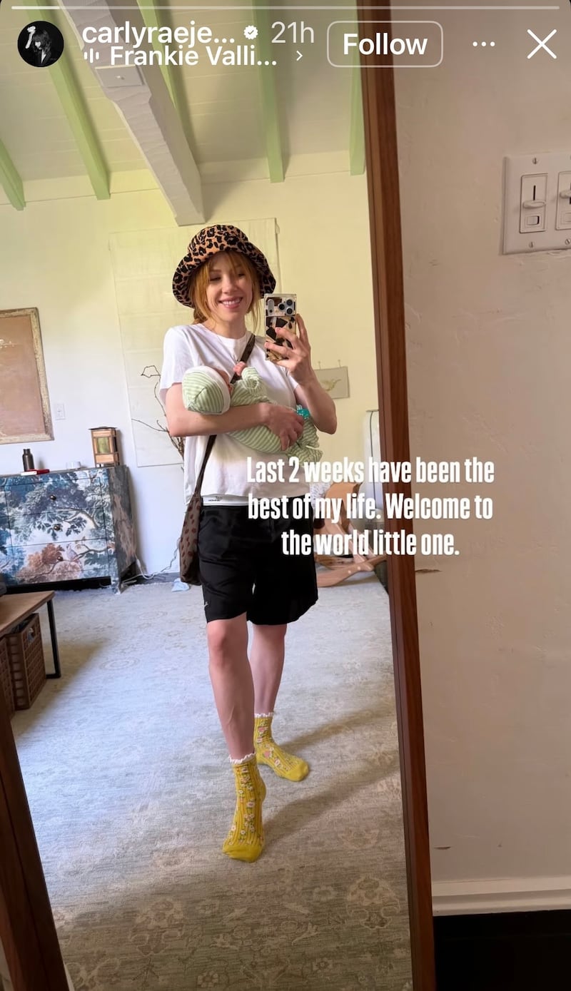 Carly Rae Jepsen via Instagram.