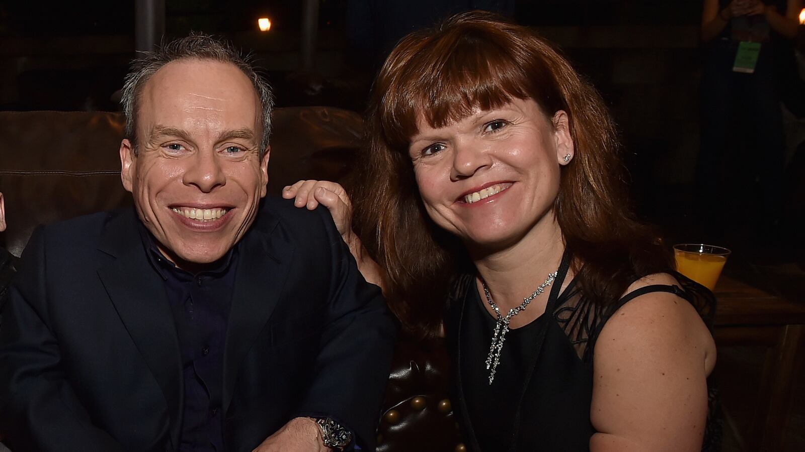 Actors Warwick Davis and Samantha Davis at the opening of the 'Wizarding World of Harry Potter' at Universal Studios Hollywood on April 5, 2016.