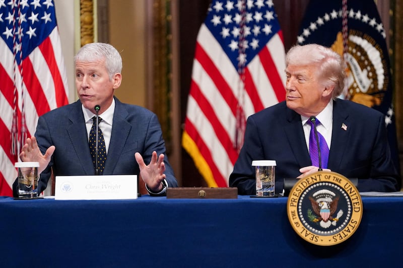 Donald Trump and Chris Wright