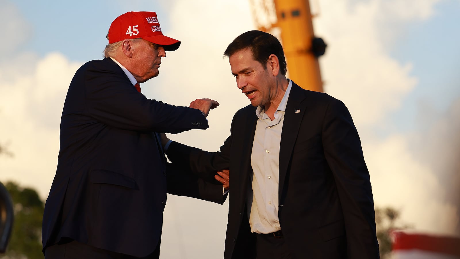 Former U.S. President Donald Trump, Sen. Marco Rubio