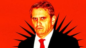 A photo illustration illo of United States attorney general Todd Blanche.