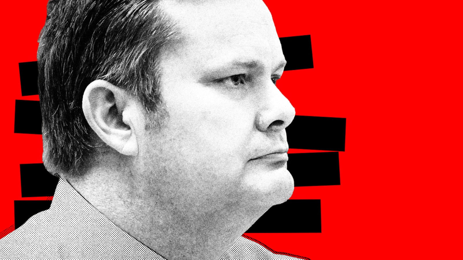 A photo illustration of Chad Daybell