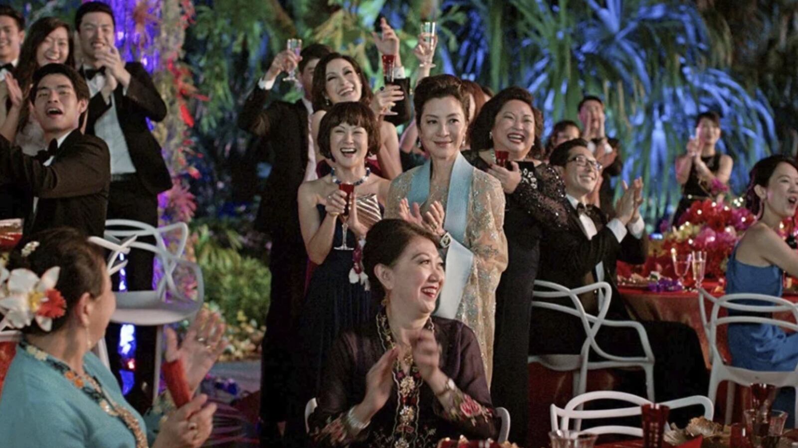A film still from "Crazy Rich Asians"