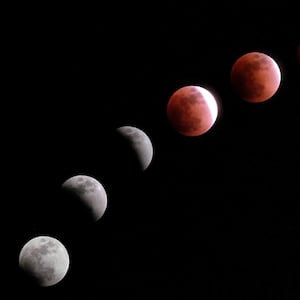 deep red blood moon lunar eclipse longest century phases space bad good luck astrology