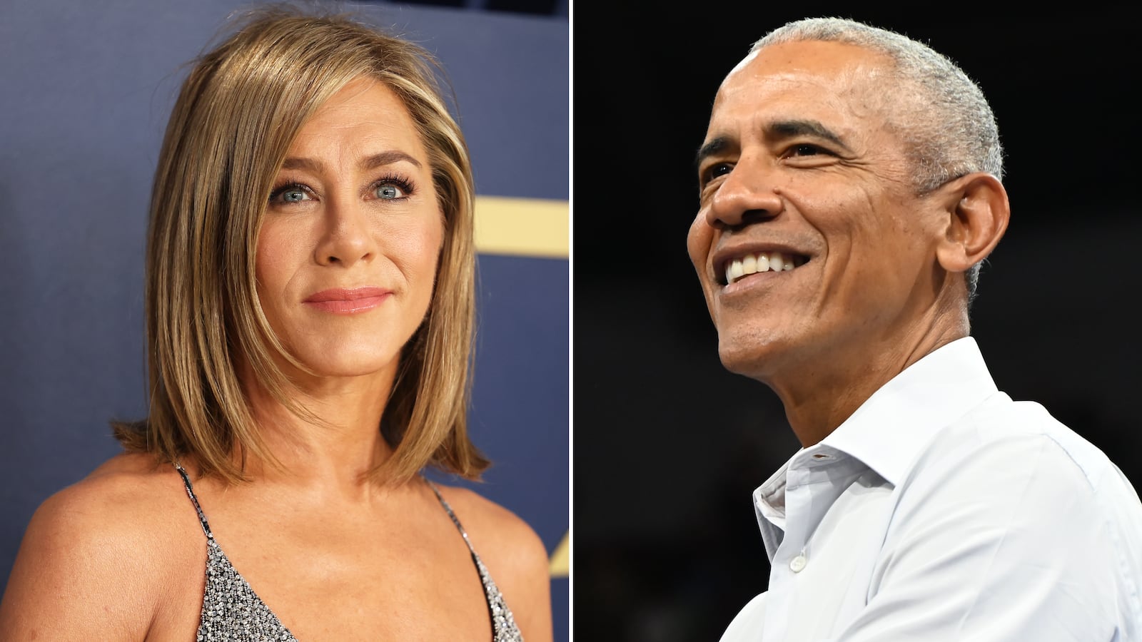 Jennifer Aniston and Barack Obama.