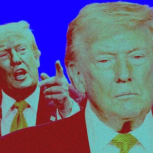 Donald Trump photo illustration, illo