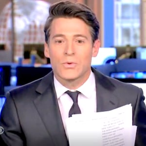 Tony Dokoupil presenting "CBS Evening News."