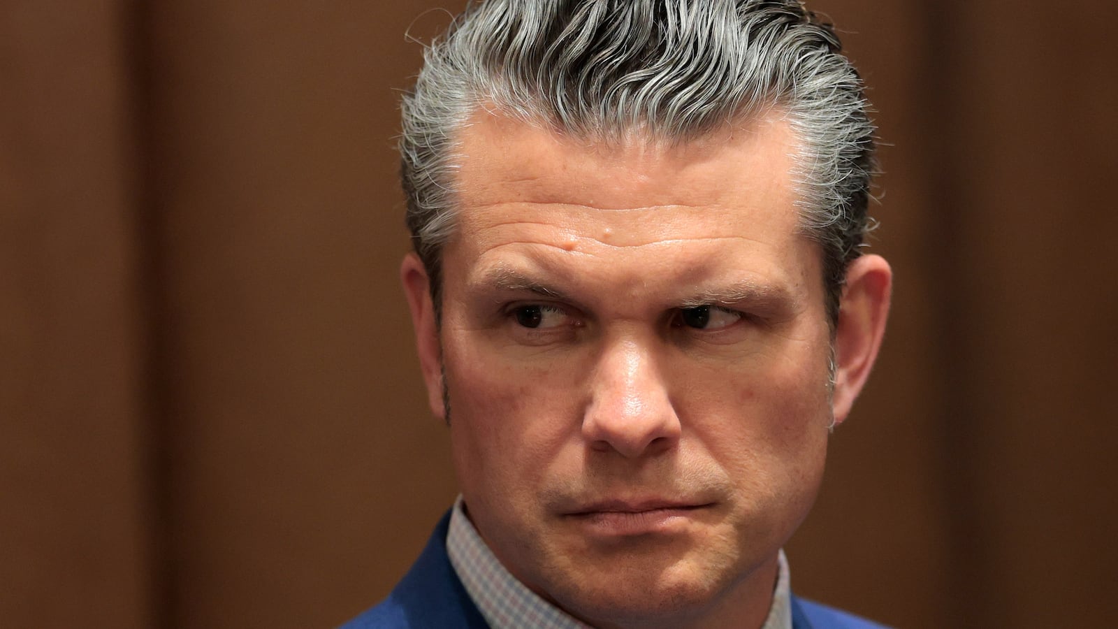 Pete Hegseth attends a Cabinet meeting at the White House on April 10, 2025 in Washington, DC.