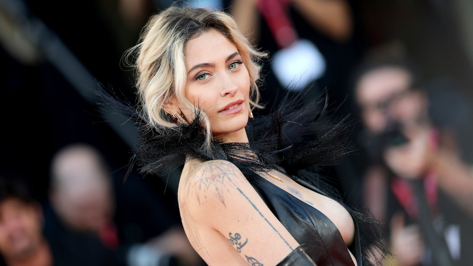 Paris Jackson attends the "Frankenstein" red carpet