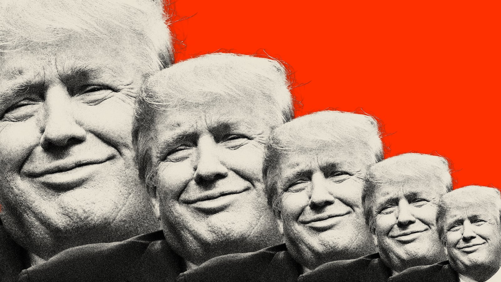 Photo illustration of Donald Trump making a "whatever"-like face