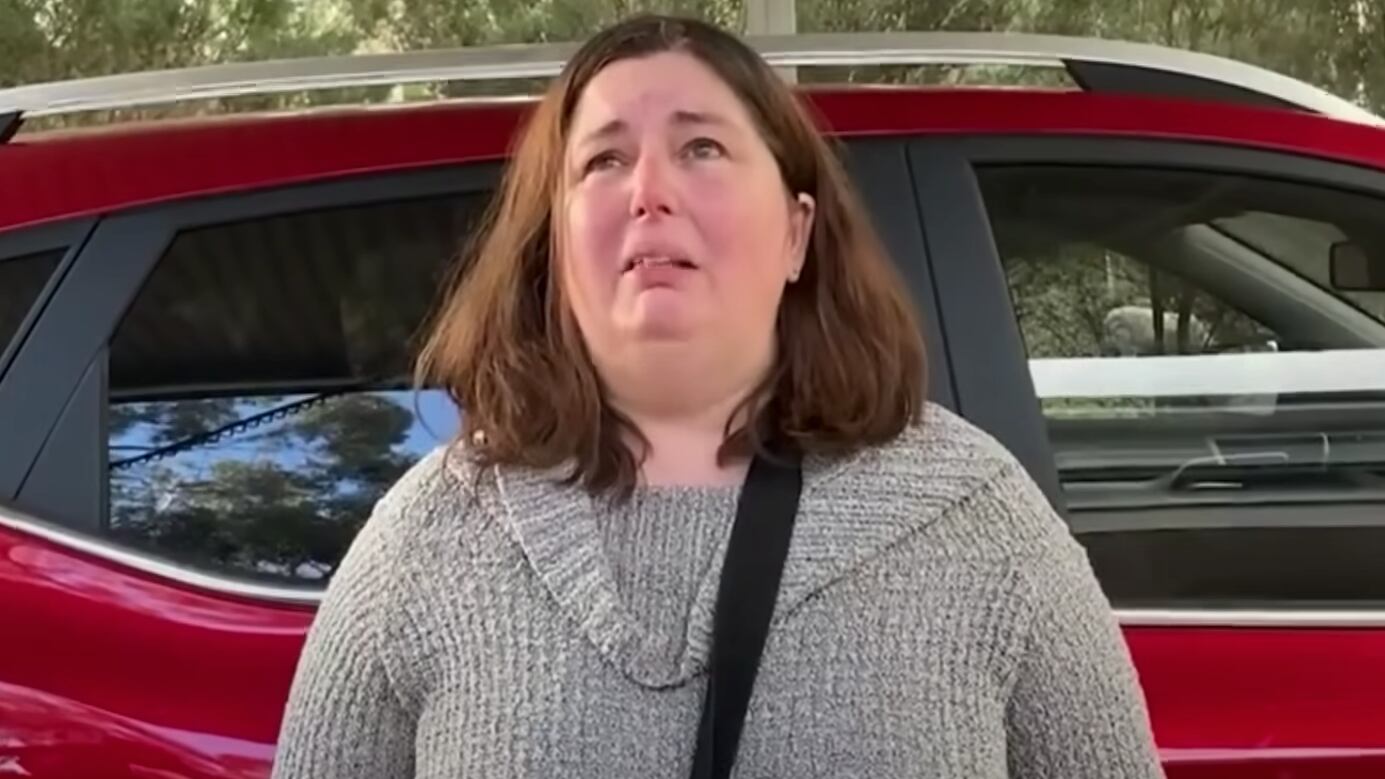 Erin Patterson speaks to reporters after serving a meal using mushrooms believed to have killed three people in Australia.