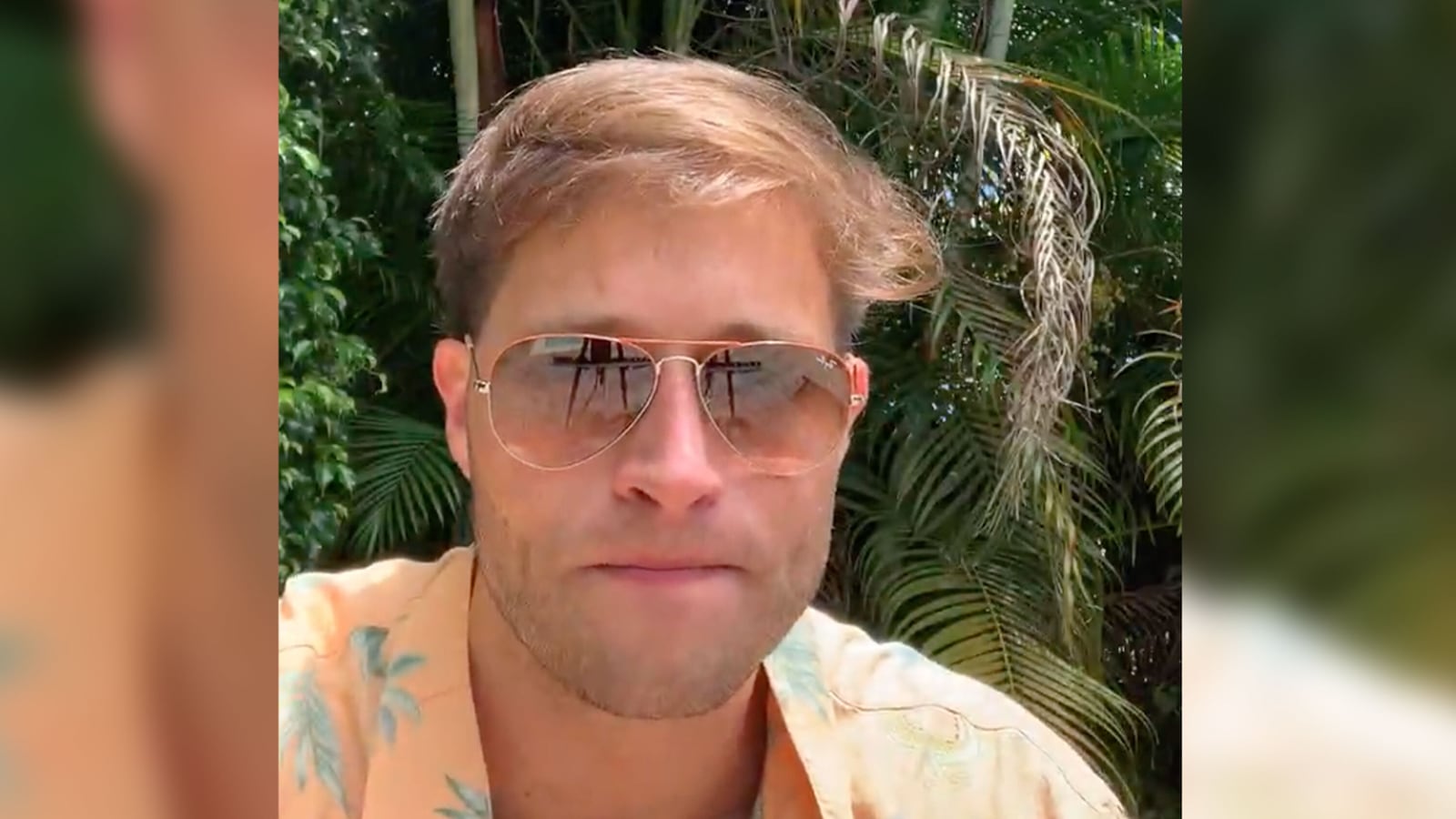 Former Big Brother contestant Luke Valentine films Instagram Live from Cuba.