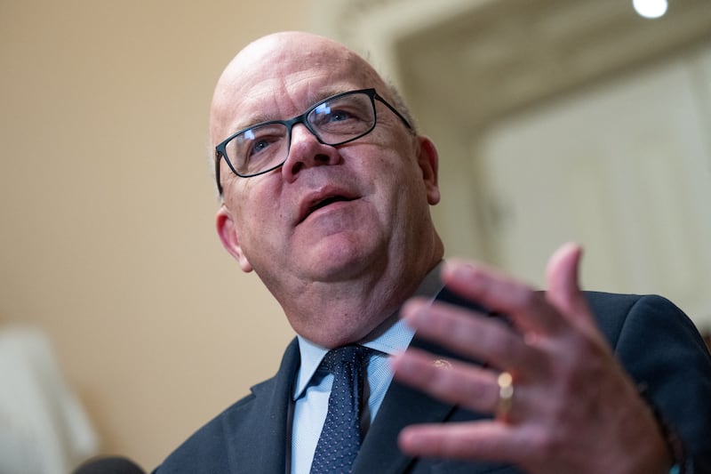 U.S. Rep. Jim McGovern (D-MA) speaks to press on Capitol Hill in Washington, D.C., U.S., November 11, 2025.