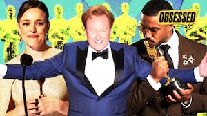 Photo illustration of Rachel McAdams, Conan O'Brien, and Michael B Jordan at the Oscars