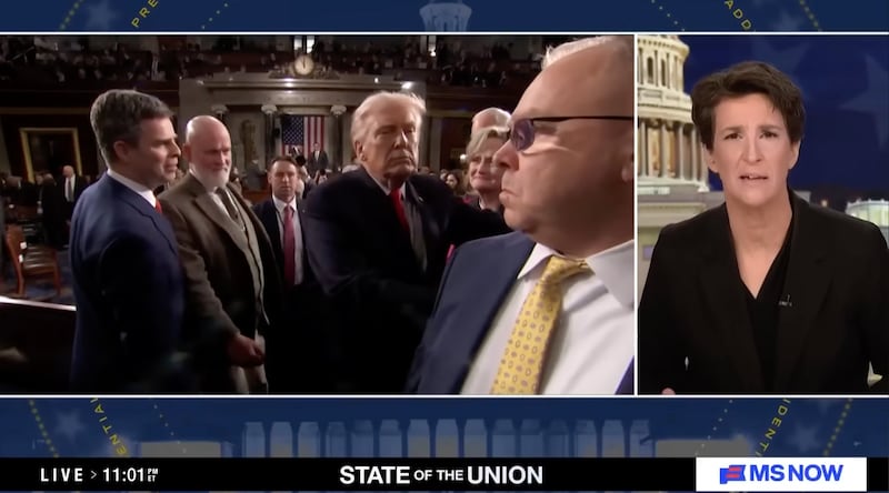 Rachel Maddow unpicks Donald Trump's State of the Union speech on MS Now.