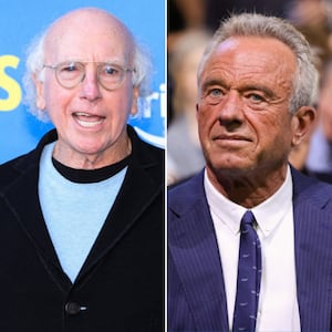 Larry David and RFK Jr.