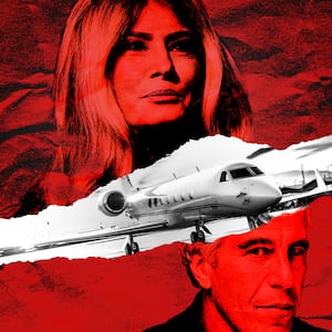 Melania Trump, Jeffrey Epstsein and a private plane.