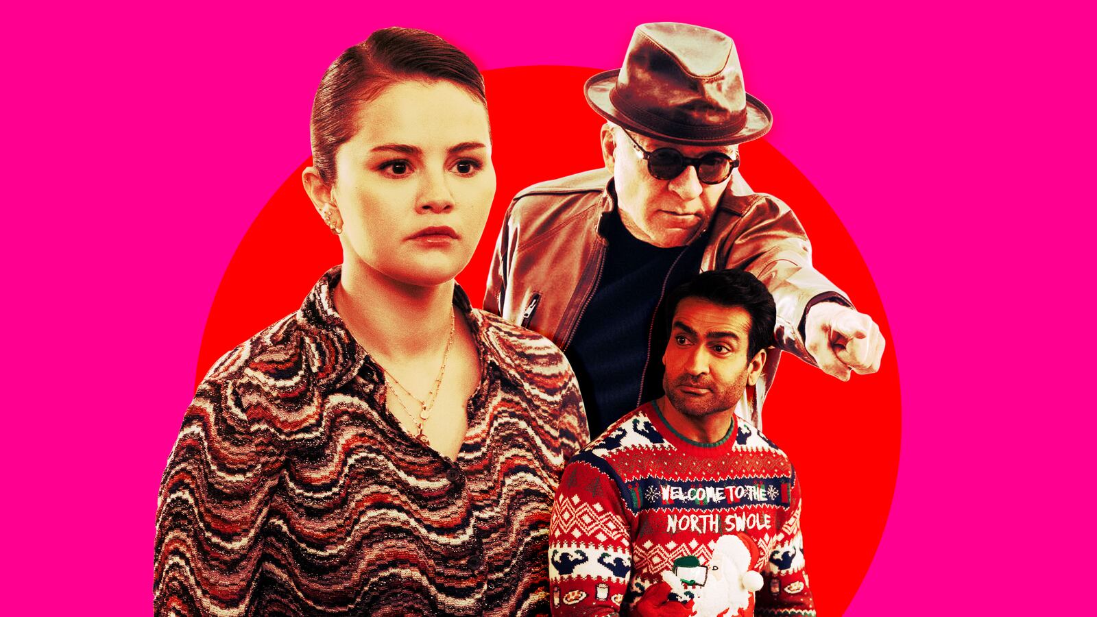 Selena Gomez, Steve Martin, and Kumail Ali Nanjiani.