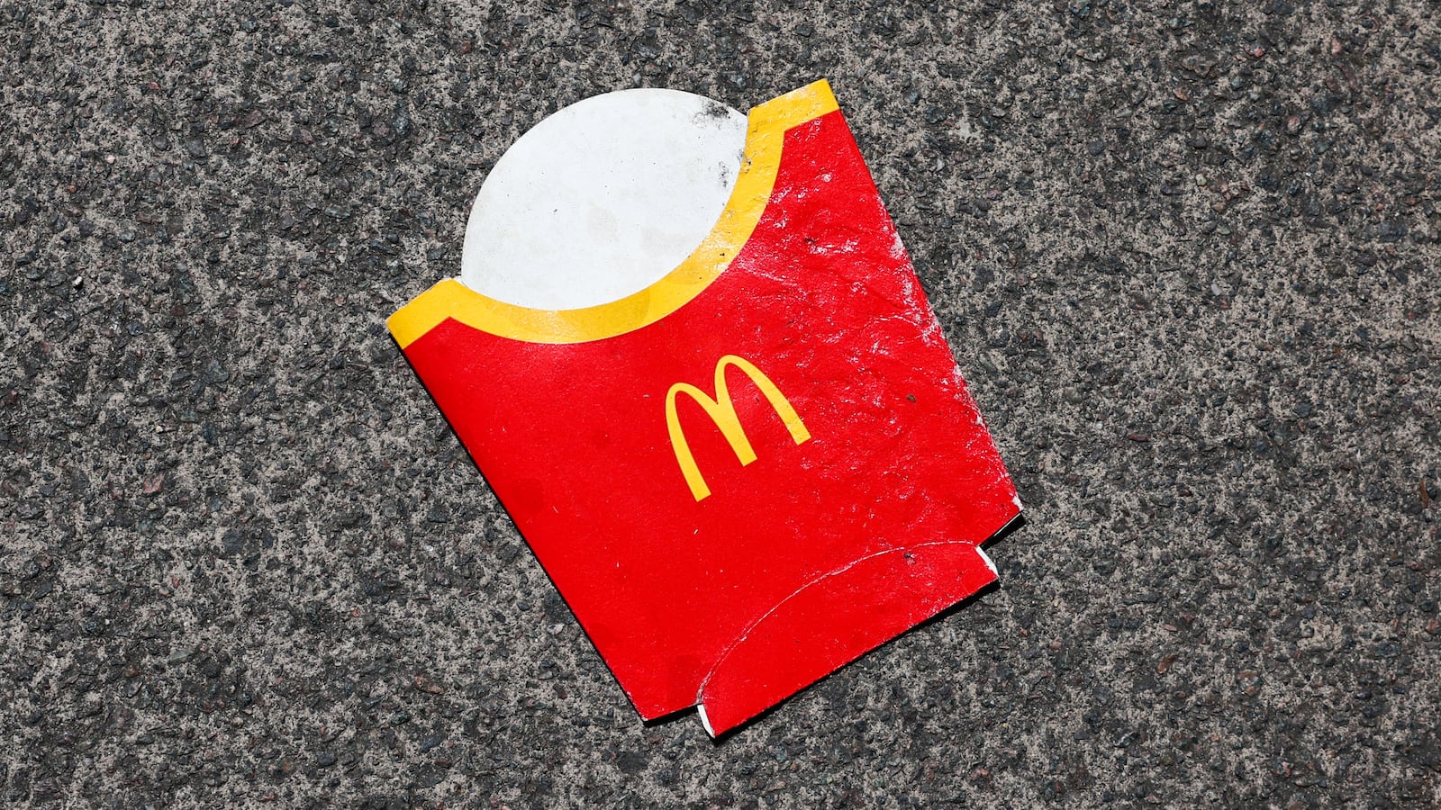 McDonald's fries container.