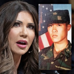 Kristi Noem and Sae Joon Park.