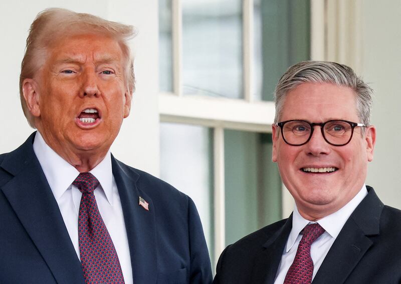 President Donald Trump and British Prime Minister Keir Starmer