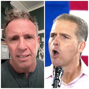 Chris Cuomo criticized Scott Jennings, calling the CNN pundit a ”simpering ” defender of Donald Trump.