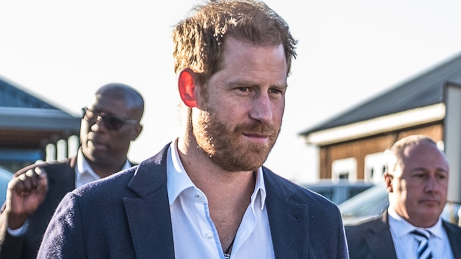 Prince Harry, Duke of Sussex and Prince Seeiso of Lesotho arrive at a welcome event at Sentebale’s Mamohato Children’s Centre featuring the non-profit’s Let Youth Lead advocates from Botswana, and a celebration of Basatho culture, on Oct. 1, 2024 in Maseru, Lesotho.