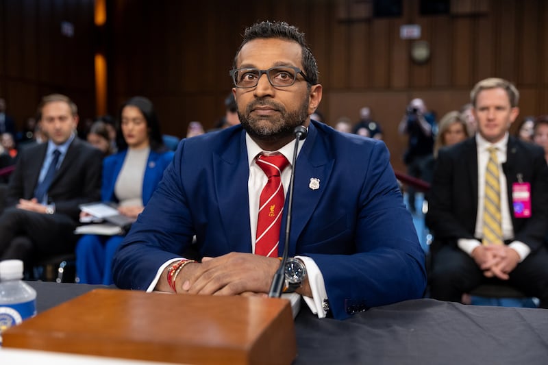 Director of the Federal Bureau of Investigation Kash Patel is seen ahead of a Senate Judiciary Committee hearing in Washington, DC on September 16, 2025.