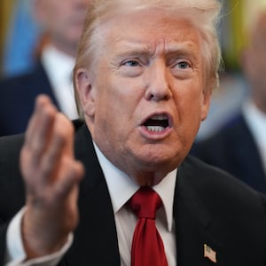 Donald Trmp delivers remarks on lowering drug prices in the Oval Office at the White House on November 06, 2025 in Washington, DC.