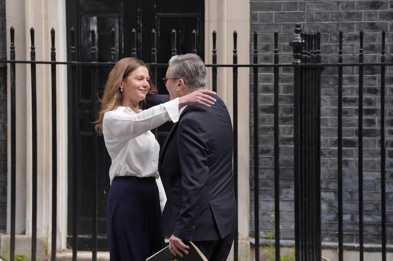 Prime Minister Sir Keir Starmer and his wife Lady Victoria Starmer