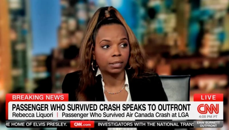Rebecca Liquori who survived the LaGuardia crash.
