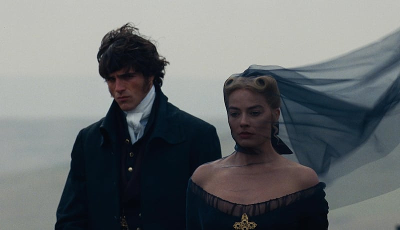 Jacob Elordi and Margot Robbie in 'Wuthering Heights'