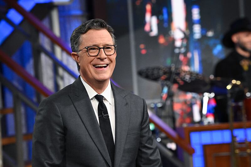 NEW YORK CITY - JULY 21: The Late Show with Stephen Colbert during Monday's July 21, 2025 show. (Photo by Scott Kowalchyk/CBS via Getty Images)