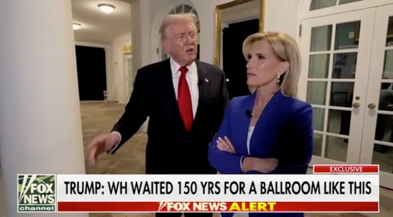 Donald Trump gives Laura Ingraham a White House tour.