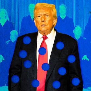 A photo illustration of President Donald Trump and SCOTUS.