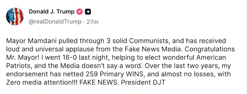 Trump self-soothes about his endorsement record despite his original candidate losing on Tuesday in a runoff.