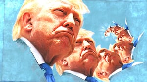 Donald Trump spiralling.