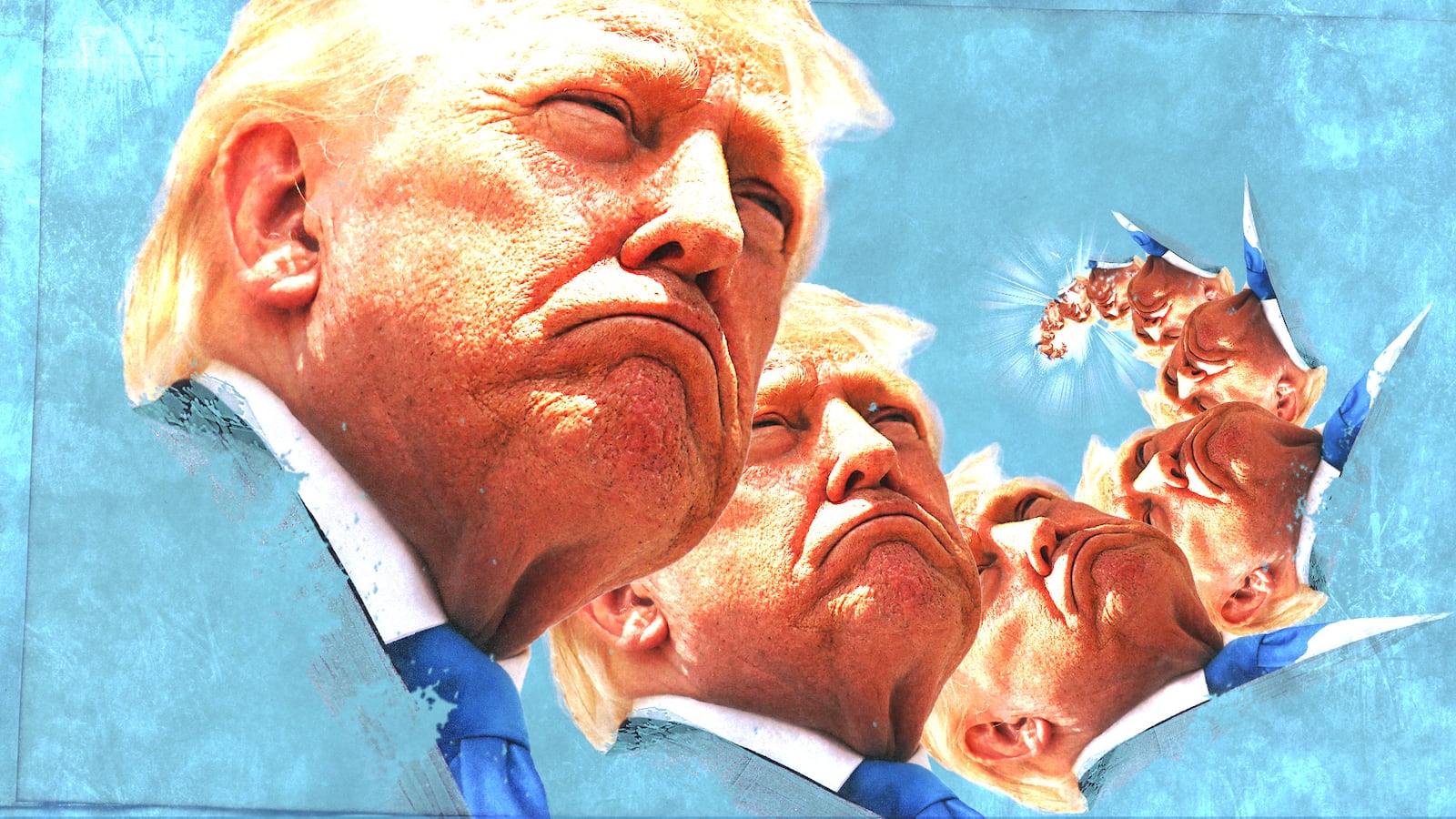 Donald Trump spiralling.