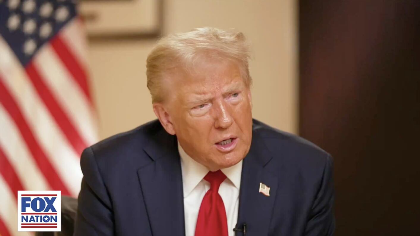 Donald Trump being interviewed by Kellyanne Conway.