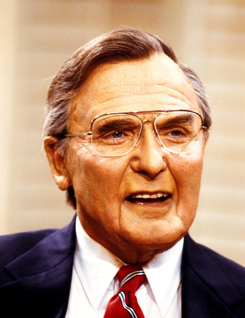 Fred Travalena as George H. W. Bush in 1989.